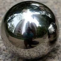 Шар из нержавеющей стали (198286) поставка - сфера арт-объект ø 1000 мм. пустотелая  в Карабаше