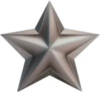 Звезда из нержавеющей стали декор на стелу в Карабаше (518508)