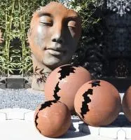 Кортен 3 шара — парк декор (518952) ∅ 950 750 450 мм. Карабаш