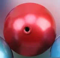 Ёлочный шар красный (518840) ∅ 500 мм. Карабаш