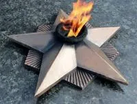 Вечный огонь СССР литая бронза патина в Карабаше (518554)