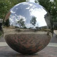 Металлический шар полированный (198287) монтаж - сфера арт-объект ø 1000 мм. пустотелая  в Карабаше
